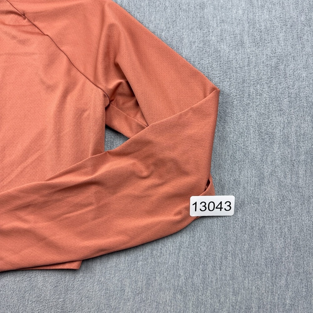 Gymshark Crop Top Womens‎ Large Orange Training Long Sleeve Workout Gym Athletic - Picture 9 of 9